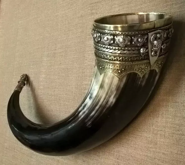 Zdjęcie produktu Okucie dużego rogu do picia - brąz, srebro pr. 925