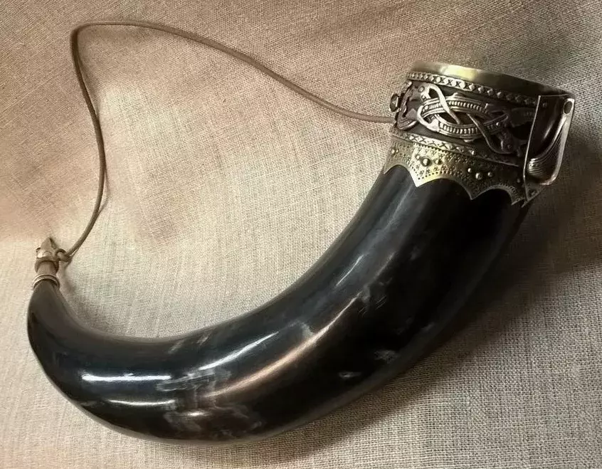 Zdjęcie produktu Okucie dużego rogu do picia - brąz
