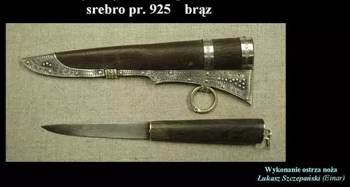 Zdjęcie produktu Okucie pochewki małego noża srebro 925