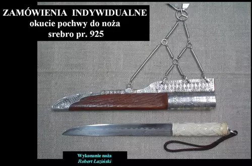 Zdjęcie produktu Duży nóż z pochewką i podwieszką do pasa Litwa IX w.