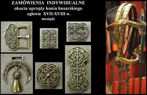 Zdjęcie produktu Okucia ogłowia konia husarskiego